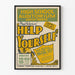 Vintageposter Help Yourself - Retro teater väggdekoration