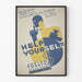 Vintageposter Help Yourself - Retro teater väggdekoration