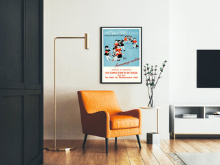 Vintageposter Hémagéine Giraud - Skolväggdekoration för barn