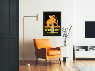 Vintageposter Hémagénine Giraud väggdekoration