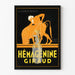 Vintageposter Hémagénine Giraud väggdekoration