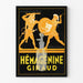 Vintageposter Hémagénine Giraud medicinsk väggdekoration
