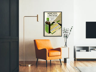 Vintageposter Hémostyl av Dr Roussel – Medicinsk väggdekoration