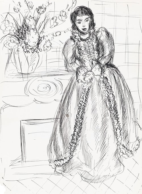 Femme en robe longue, Lydia, 1937 – Henri Matisse