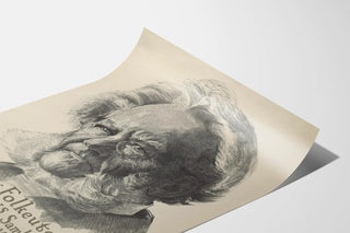 Vintageposter av Henrik Ibsen - Porträtt och Samlade Verk