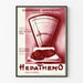 Vintage medicinsk poster Hepathemo allvarliga anemier