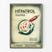 Vintage reklamposter Hépatrol - Retro hälsoväggdekoration