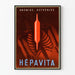 Vintageaffisch HEPAVITA - Retro medicinsk väggdekoration