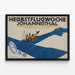 Vintageposter Herbstflugwoche Johannisthal - Väggdekoration Luftfart — inramlat konstverk på väggen