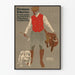 Vintageposter Hermann Scherrer Sportsklädd Tailleur i München