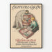 Vintageposter för herrunderkläder för fyra årstider för väggdekoration