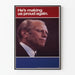 Vintageposter av ledare med inspirerande slogan