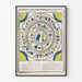Poster med ugglanspel - vintage väggdekoration