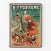 Vintageposter Hippodromen Pont de l'Alma - Utställning av de åtta tyrolska dvärgarna