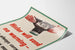 Vintageposter med skyddsgasmask