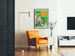 Circusaffisch Hix Bros med elefant, clown och artist