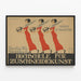 Vintageaffisch Hochschule für Zuschneidekunst Berlin - Elegant väggdekoration — inramlat konstverk på väggen