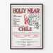 Konsertposter för Holly Near för Chiles folk