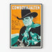 Vintage westernposter Cowboyhjälten Hollywood Round-up