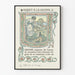 Vintage dekorativ poster Riquet à la Houppe med inramning