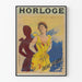 Vintageposter Irène Henry klocka för elegant väggdekoration