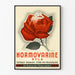 Vintageposter Hormovarine Byla - Retro väggdekoration med röd ros