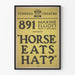 Vintageaffisch för teatern "Horse Eats Hat?" 891 Maxine Elliott Theatre