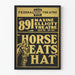 Vintageaffisch för teater 'Horse Eats Hat' i grafisk konststil