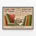 Vintageposter Houghton Mifflin Holiday Books 1895 väggdekoration — inramlat konstverk på väggen