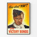 Vintageposter för köp av Victory Bonds - Retro väggdekoration