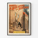Vintageposter A Stranger in New York - Konstnärlig väggdekor