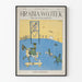 Vintage satirisk tysk marschbegravningsposter 1906