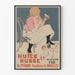 Vintageposter Rysk olja H. Piron Bryssel väggdekoration
