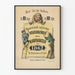 Vintage humoristisk satirisk poster för folkkalender 1862