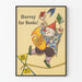 Vintage dekorativ poster Hurray for Books