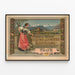 Vintageposter för Berns industri- och hantverksutställning i Thun 1899 — inramlat konstverk på väggen