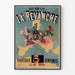 Vintageposter « Här läser vi La Revanche » - historisk väggdekoration