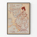Vintageposter Ida från Idaho - Väggdekoration i Retrostil