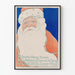 Vintage julposter med jultomte för väggdekoration