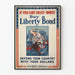 Vintageaffisch Inbjudan att Köpa en Liberty Bond för Försvar av Landet
