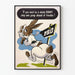 Dekorativ poster med kanin vintage « Dumb Bunny »