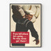 Vintageposter av amerikanska marinen-soldat - Retro väggdekoration