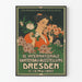 Vintageposter från den Internationella Trädgårdsutställningen 1907 i Dresden