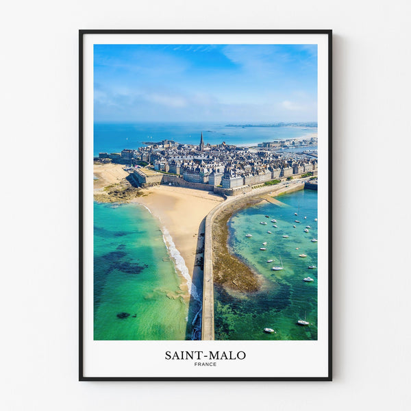 Luftbild av Saint-Malo | Fotoutskrift