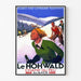 La Hohwalds skidstation i Alsace | Konsttryck av äldre Poster
