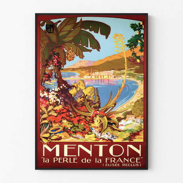 Menton | Reproduction d’affiche ancienne