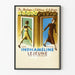 Vintageposter Indhaméline Lejeune väggdekoration femininitet