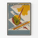 Vintageposter för utställning i akvarell vid Art Institute of Chicago
