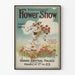 Vintage affisch för Internationella blomsterutställningen – blomsterinredning för väggar