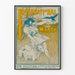 Vintage dekorativ poster International March med kvinna, hundar och fågel